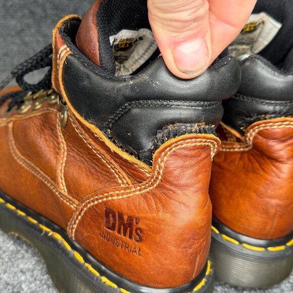 Dr. Martens Teak Safety Boots‎ Made in England  Men\'s 6 Brown Leather Steel Toe main image 4